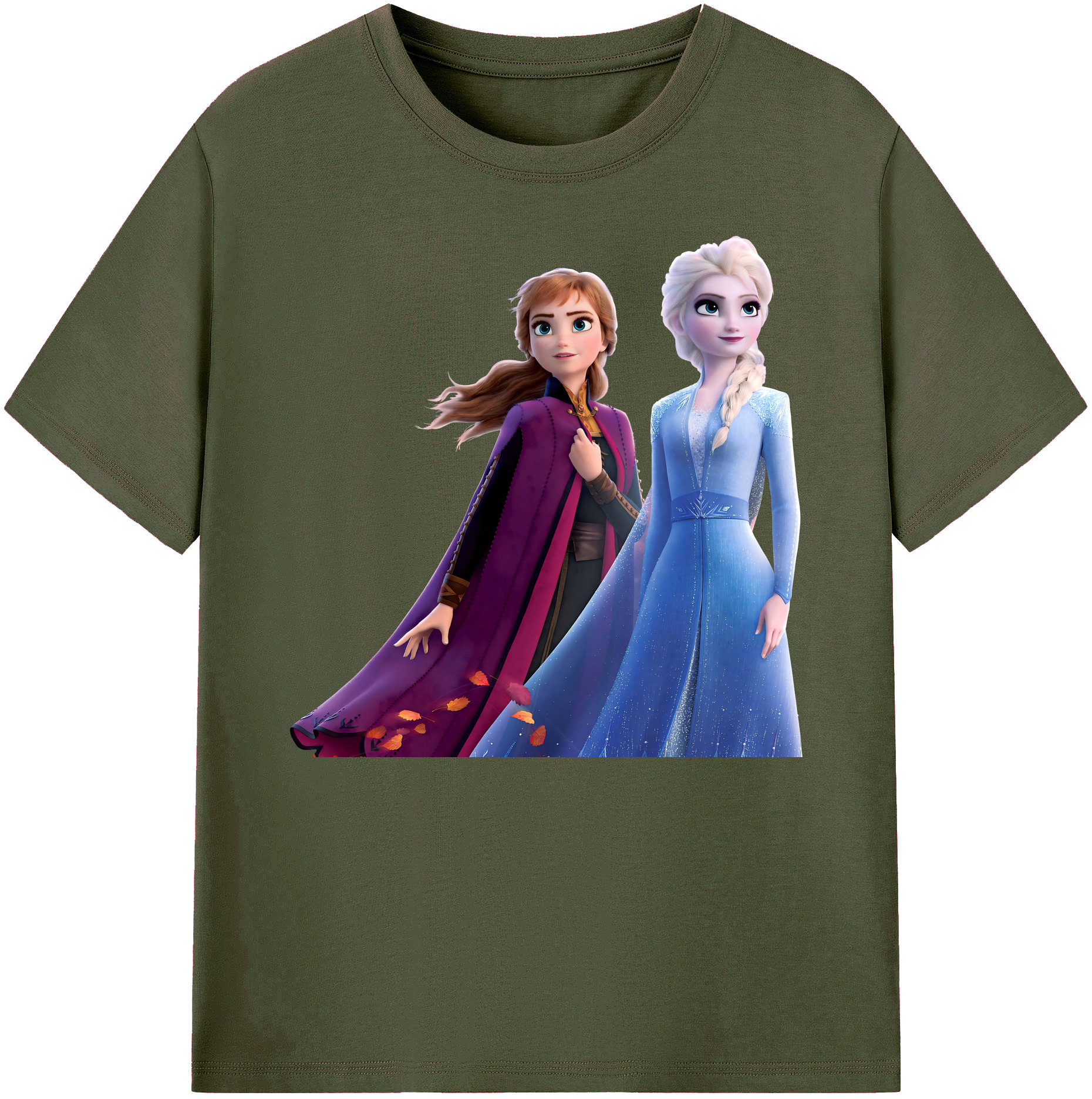 （画像用） アナと雪の女王 アンナ エルサ Frozen Anna Elsa 綿100％ メンズ半袖Tシャツ｜肌触りやわらか＆通気性
